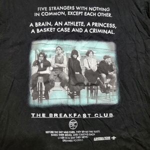 The Breakfast Club Graphic SS Black Tee - Size Junior Medium